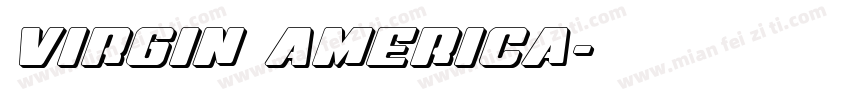Virgin America字体转换